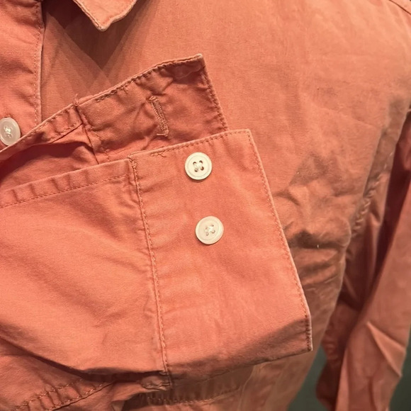 Orange Eddie Bauer Button Up - Picture 3 of 5